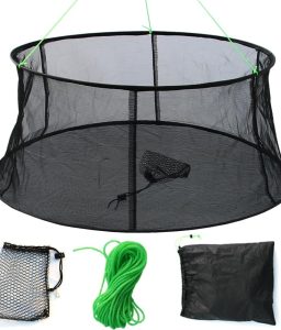 Drasry Fishing Net Trap for Bait Minnow Shrimp Crayfish Foldable Fish Crawdad Lobsters Cast Net Collapsible
